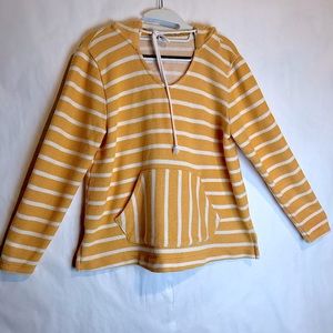 OLD NAVY STRIPED PULLOVER HOODIE SIZE M
